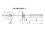 Afbeeldingen van Inbusbout bl.         10.9 pk m4x40