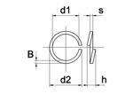 Afbeeldingen van Veerring, m8, din128a, mv, 1000 stuks