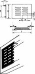 Afbeeldingen van Renson ventilatiestrip, 300 x 80 mm, inbouw, naturel, aluminium