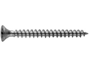 Afbeeldingen van QZ Spaanplaatschroeven platkop Pozidriv (staal gehard verzinkt) QZ 801 4,5x60