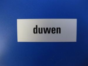 Afbeeldingen van Symbool duwen, 130 x 50, zelfklevend aluminium