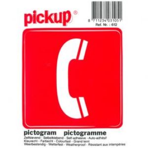 Afbeeldingen van Pickup stick.alarmtelefoon 10x10cm