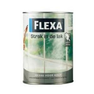 Afbeeldingen van Flexa zijdeglanslak zwart     750ml