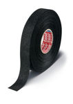 Afbeeldingen van tesa® PET-vlies tape voor flexibiliteit en geluidsdemping 51608 zwart 19mm x 25m