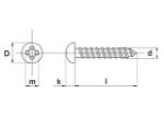 Afbeeldingen van Spaanplaatschroef ck ev poz  5.0x20