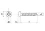 Afbeeldingen van QZ Spaanplaatschroeven panhead Pozidriv (staal gehard verzinkt) QZ 803 5,0x30