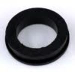 Afbeeldingen van Mody ring los rubber zwart  34x11mm