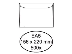 Afbeeldingen van Quantore envelop bank ea5 156x220 gom 80gram wit, q180441 