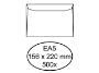 Afbeeldingen van Quantore envelop bank ea5 156x220 gom 80gram wit, q180441 