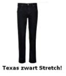 Afbeeldingen van Wrangler Texas Stretch zwart spijkerbroek W33L36