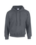 Afbeeldingen van Gildan hooded sweater donker heide S