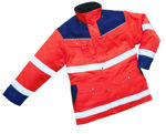 Afbeeldingen van Parka liverpool fluororanje/blauw 2XL