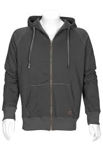 Afbeeldingen van Hooded sweater met rits antraciet