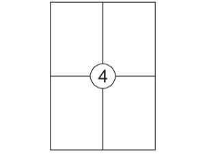 Afbeeldingen van Quantore etiket 400stuks 105x148 , 129934 