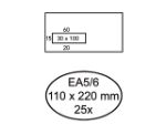 Afbeeldingen van Quantore envelop venster 110x220 ea5/6 zelfklevend venster links 80gram, 158040 