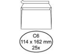 Afbeeldingen van Quantore envelop bank c6 114x162 zelfklevend 80gram wit, 158123 