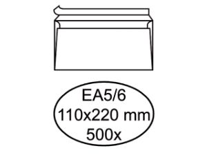 Afbeeldingen van Quantore envelop bank ea5/6 110x220 zelfklevend 80gram wit, q180216 