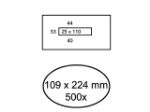 Afbeeldingen van Quantore envelop bankgiro 109x224 gom 80gram wit venster midden , q180440 