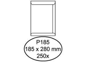 Afbeeldingen van Quantore envelop akte p185 185x280 gom 100gram wit, q180805 