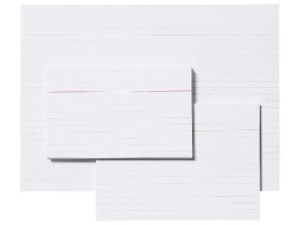 Afbeeldingen van Aurora systeemkaart blanco 100x150 lijn + rode koplijn, 42220 