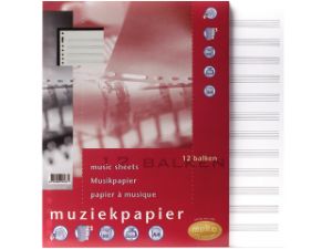 Afbeeldingen van Multo interieurpapier 23rings a4 muziek 100gram 50vel, 7310130 