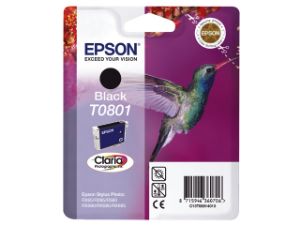 Afbeeldingen van Epson inktcartridge zwart , t08014011 