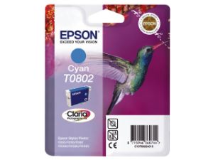 Afbeeldingen van Epson inktcartridge blauw , t08024011 