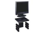 Afbeeldingen van Quantore monitorplateau 30kg verstelbaar zwart, mp-107 