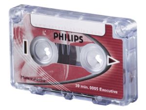 Afbeeldingen van Philips cassette dicteer lfh0005 2x15min met clip, lfh 0005 