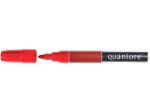 Afbeeldingen van Quantore viltstift permanent, 2 - 3 mm, py238200red, rond, rood