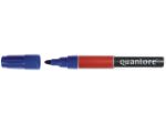 Afbeeldingen van Quantore viltstift permanent, 2 - 3 mm, py238200blue, rond, blauw