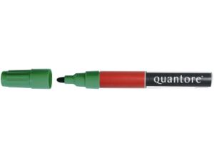 Afbeeldingen van Quantore viltstift permanent, 2 - 3 mm, py238200green, rond, groen