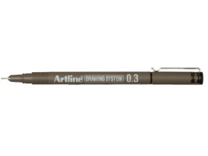 Afbeeldingen van Artline fineliner, 0.3 mm, 654203, zwart