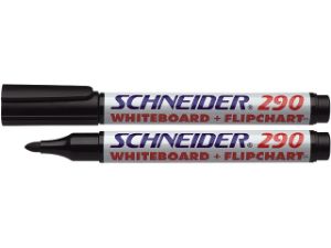 Afbeeldingen van Schneider whiteboardstift 290, 3 mm, s-129001, rond, zwart