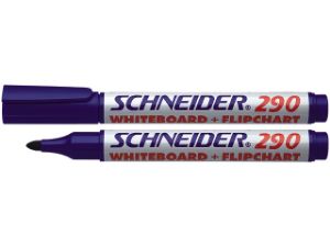 Afbeeldingen van Schneider whiteboardstift 290, 3 mm, s-129003, rond, blauw