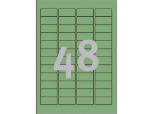 Afbeeldingen van Zweckform etiket, 45.7 x 21.2 mm, verpakking 960 stuks, l6040-20, groen