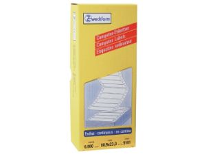 Afbeeldingen van Zweckform etiket, 88.9 x 23 mm, verpakking 6000 stuks, 1 baans, 5101, wit