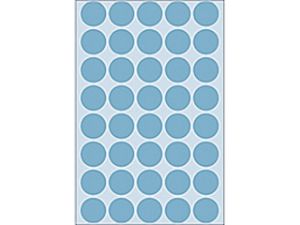 Afbeeldingen van Herma etiket rond, 19 mm, verpakking 1280 stuks, 2253, blauw