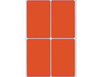 Afbeeldingen van Herma etiket, 52 x 82 mm, verpakking 128 stuks, 2492, rood