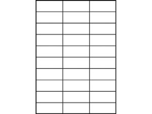 Afbeeldingen van Zweckform etiket, 70 x 29.7 mm, verpakking 3000 stuks, 3489