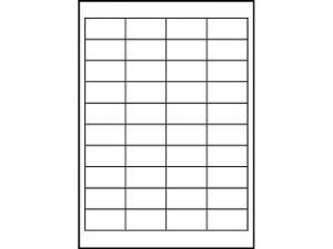 Afbeeldingen van Zweckform etiket, 48.5 x 25.4 mm, verpakking 1000 stuks, 4780, wit