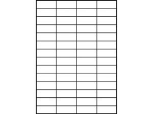 Afbeeldingen van Zweckform etiket, 52.5 x 21.2 mm, verpakking 5600 stuks, 3668, wit