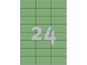 Afbeeldingen van Zweckform etiket, 70 x 37 mm, verpakking 2400 stuks, 3450, groen