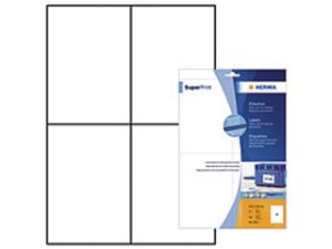 Afbeeldingen van Herma etiket, 105 x 148 mm, a4, verpakking 100 stuks, premium, 5063, wit