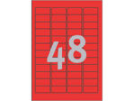 Afbeeldingen van Zweckform etiket, 45.7 x 21.2 mm, verpakking 960 stuks, l6038-20, rood