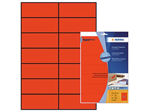 Afbeeldingen van Herma etiket, 105 x 42.3 mm, a4, verpakking 280 stuks, superprint, 5059, rood