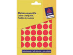 Afbeeldingen van Zweckform etiket, 18 mm, verpakking  1056 stuks, 3374, rood