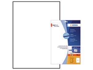 Afbeeldingen van Herma etiket, 210 x 297 mm, a4, verpakking 25 stuks, superprint, inkprint, 4824, wit