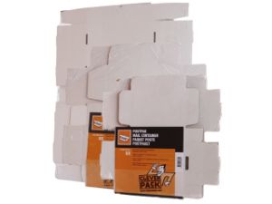 Afbeeldingen van Cleverpack postpakket golfkarton, 330 x 300 x 80 mm, 215, wit