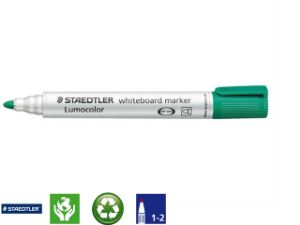 Afbeeldingen van Staedtler viltstift whiteboard, 2 mm, rond, 351-5, groen